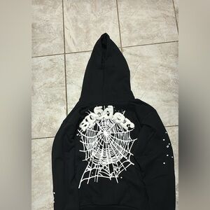 Black Spider Web Hoodie